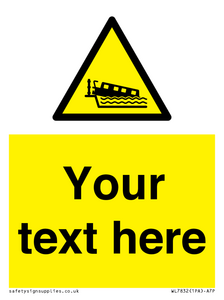 Custom warning grounding narrow boat on lock cill